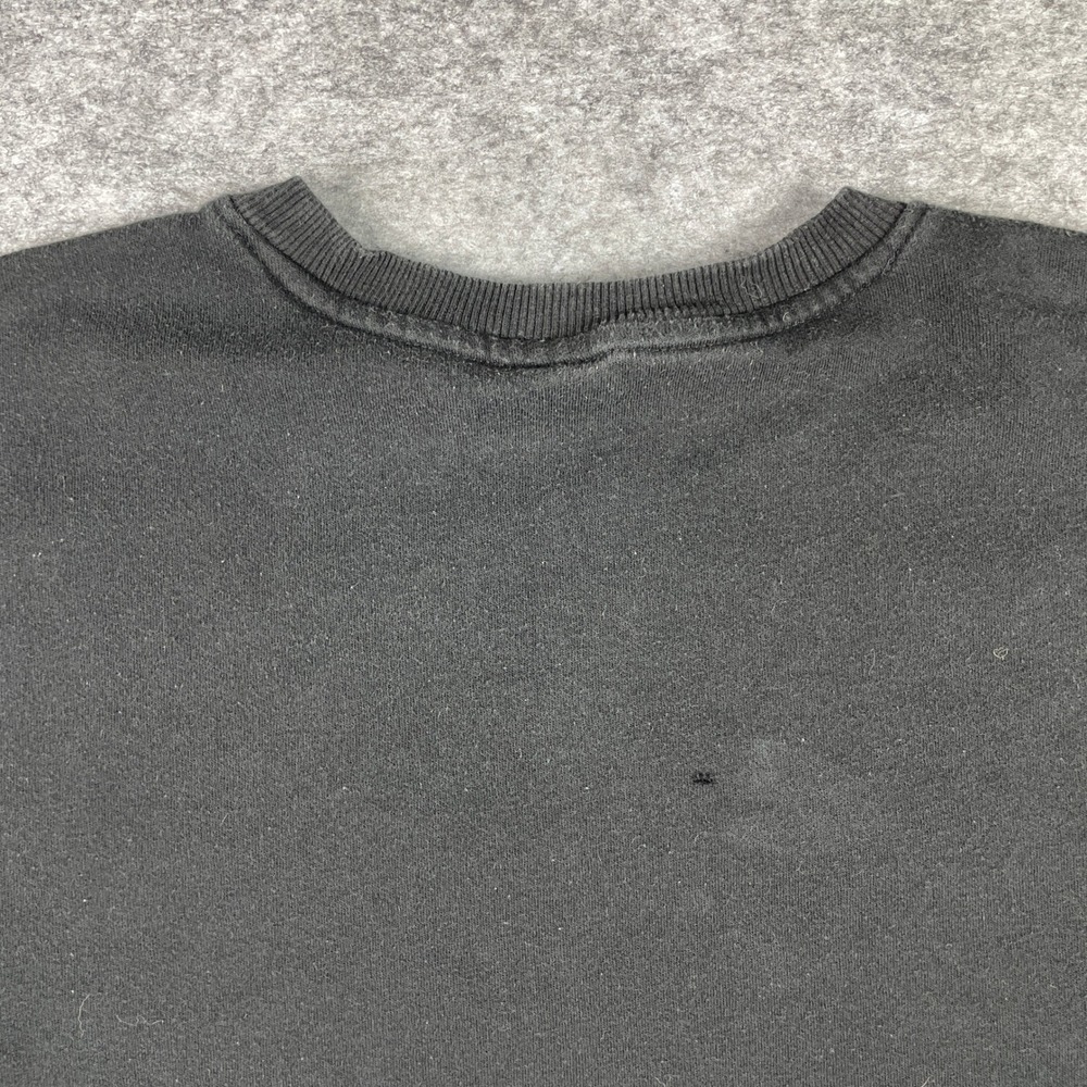 The North Face Sweatshirt Mens L Black Crew Neck Fleece Pullover Standard Fit - Picture 10 of 11